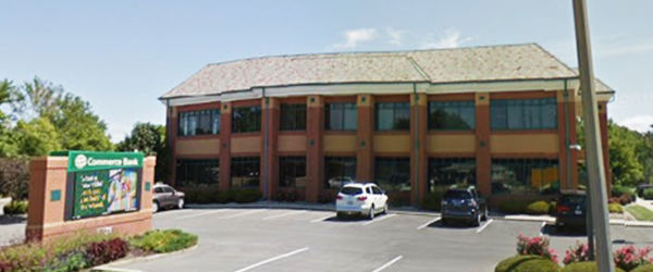 The front of Commerce Trust Bank building in Belleville