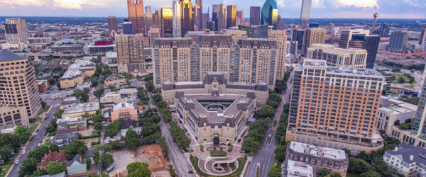 The front of Commerce Trust Bank building in Dallas