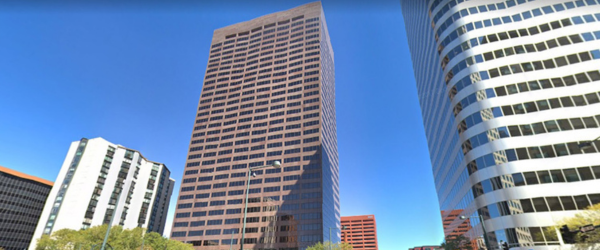 The front of Commerce Trust Bank building in Denver