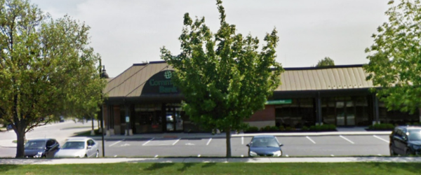 The front of Commerce Trust Bank building in Lawrence