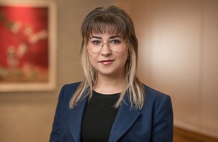 Headshot of Commerce Trust's Anastasia Sapronova.