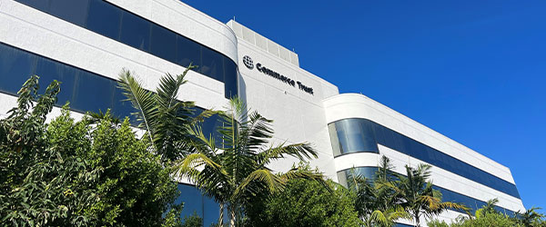 The front of Commerce Trust Bank building in Naples
